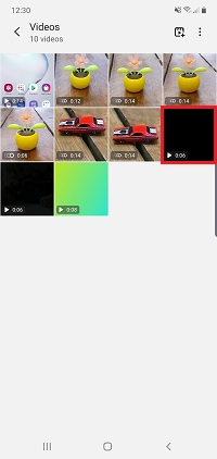 Tap the video that you want to edit