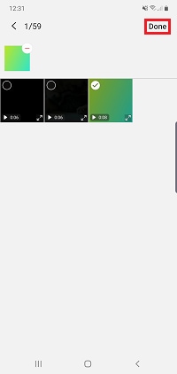 Tap Done