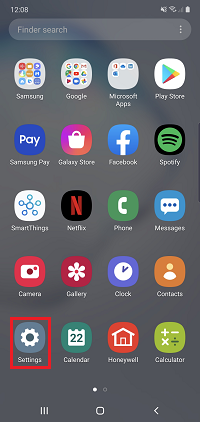 Tap the Settings app