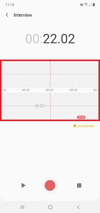Slide across the waveform to change your position in the recording