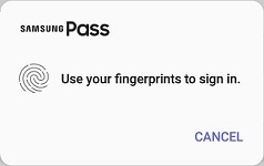 login with fingerprint