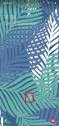 Place your registered finger on the sensor to unlock your device