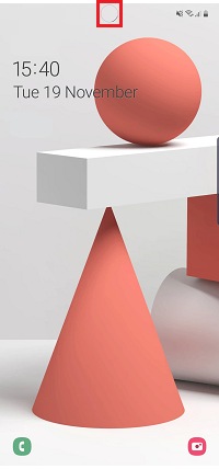 You can tap the screen or press the power or side key to try again