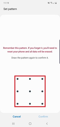 Draw your pattern again
