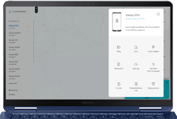 Use Find My Mobile to control your Samsung Galaxy device remotely