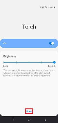 Tap <b>Done</b> to confirm