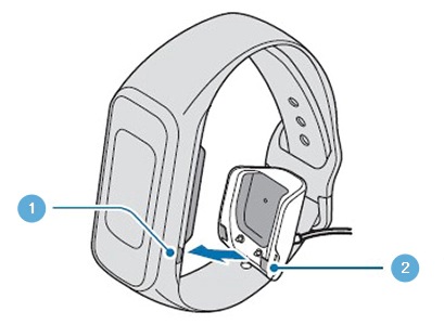 Align Galaxy Fit e charger clasp with notch