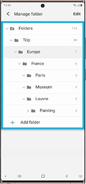 Folder structure example