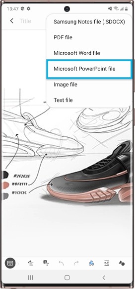 How to export Microsoft PowerPoint file