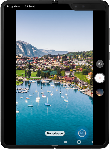 Tap Edit to select camera modes