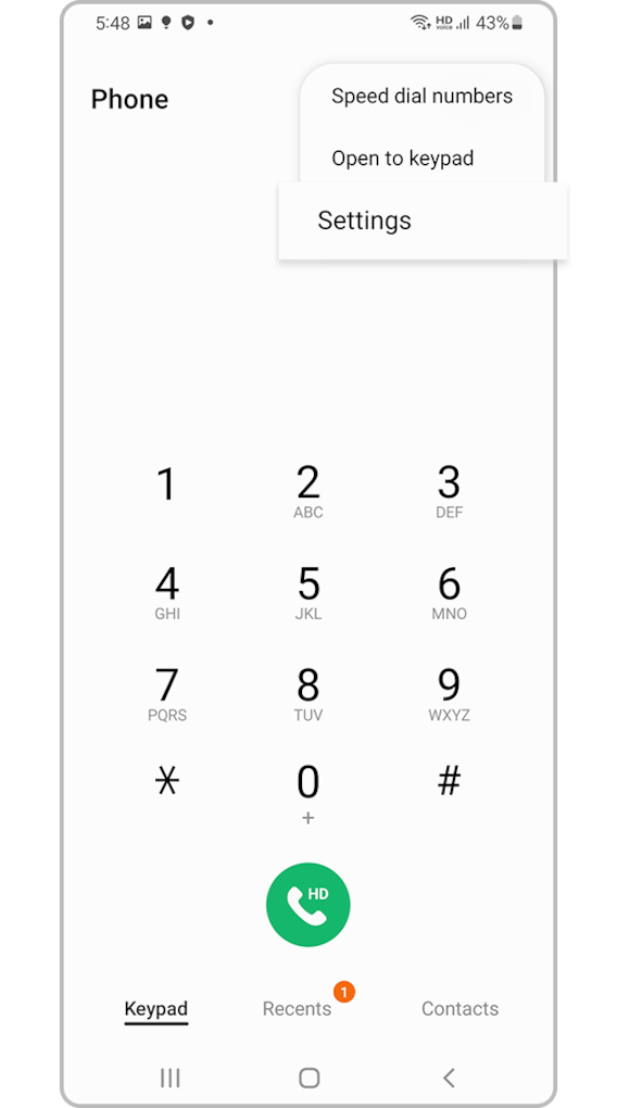checking device blocking unknown numbers 2