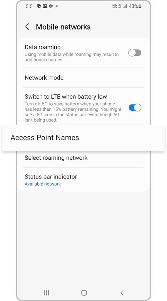 reset network settings 3