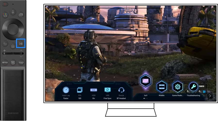 press play/pause on remote