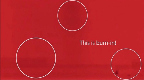 Examples of TV burn-in