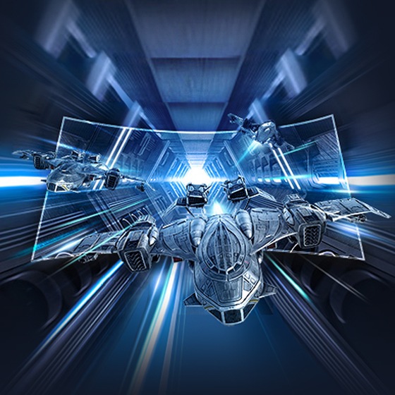 חלק מהחלליות קופצות מחוץ לצג.