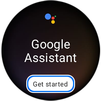 google assistant start button