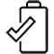 An icon of a full battery