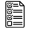 An icon of a check list