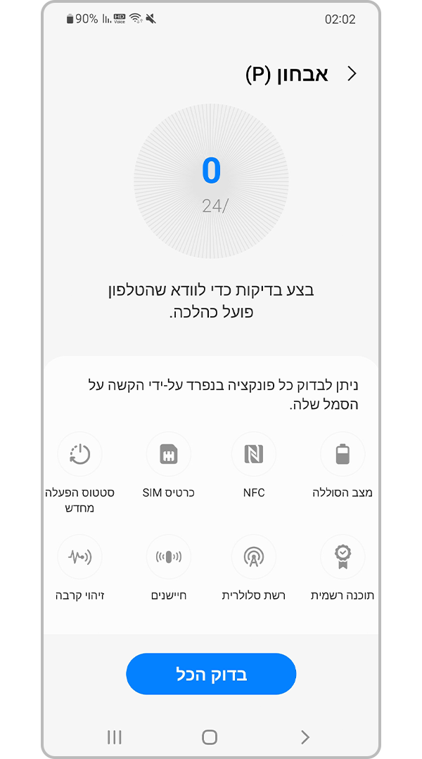 פונקציות האבחון