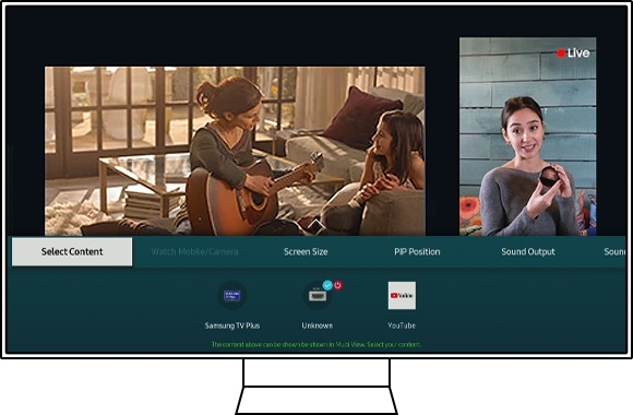 תצוגה המראה איך להשתמש בתכונת Multi View