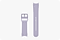 A purple Galaxy Watch5 Sport Band is seen from the front.