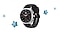 Galaxy Watch8 is centered, surrounded by large and small blue star icons arranged decoratively.