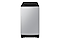 Samsung silver side-by-side refrigerator