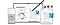 Galaxy Fold, Galaxy Tab and Galaxy smartphone are displaying the same Samsung Notes screen. S Pen is on top of Galaxy Tab, underlining a part of the text.