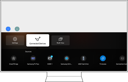 Press Home button and navigate to Connected Devices