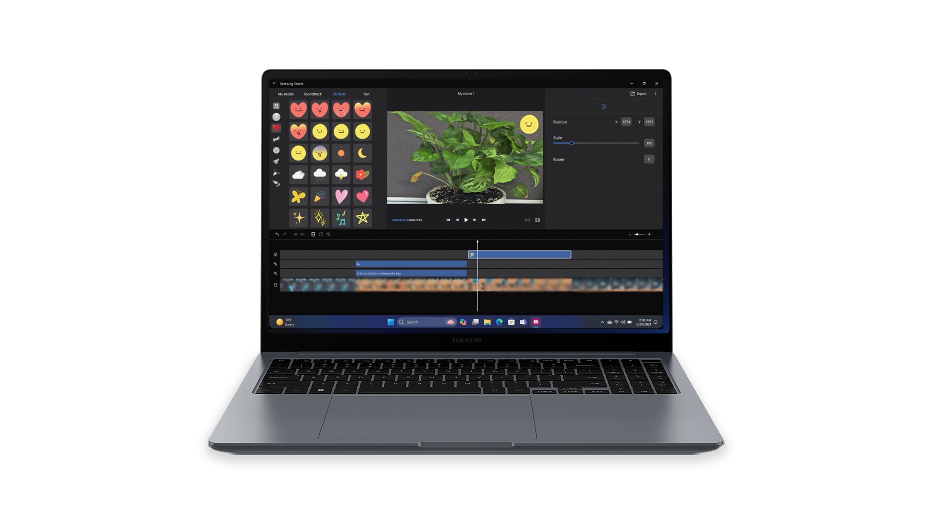 image showing hw to add apply filters, crop, add subtitles, add stickers, or choose background music