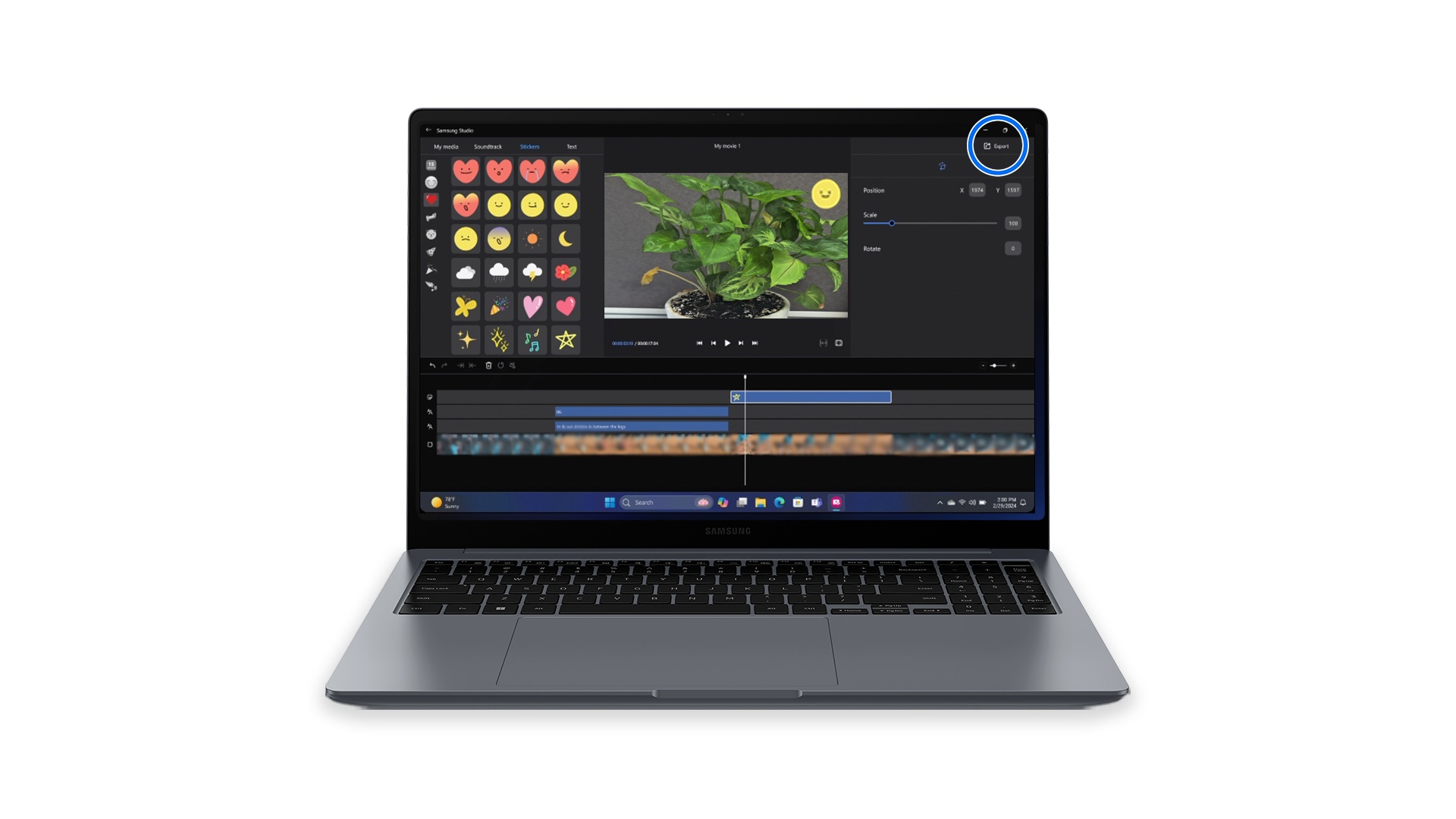 image showing the samsung studio icon