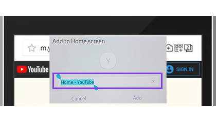rename the youtube icon
