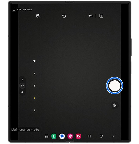 picture showing tap on capture button
