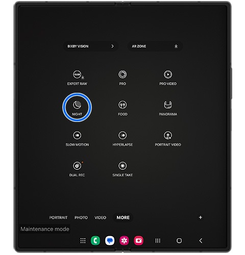 image showing tap on night mode