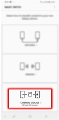 How do I backup my device data on external storage in Samsung Galaxy S9|S9+?