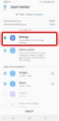 How do I backup my device data on external storage in Samsung Galaxy S9|S9+?
