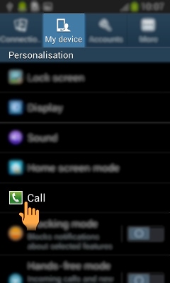 How to enable Call forwarding service when unanswered in Samsung Galaxy Grand Neo?
