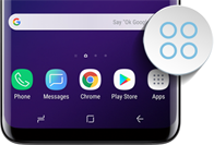 How to get App button back in S9|S9+?