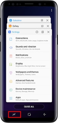 How to get App button back in S9|S9+?