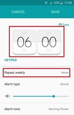 How to set alarm?