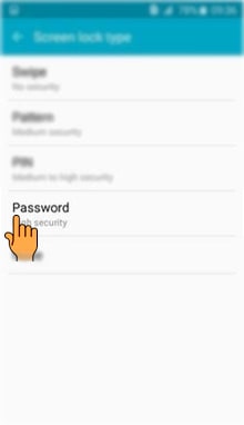 How to set Password Lock in Samsung Galaxy J2(SM-J200G)?