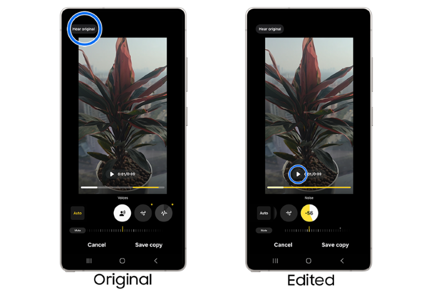 image showing compare the audio with previous version