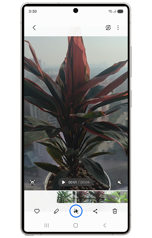 image showing to tap on galaxy ai icon in samsung devices