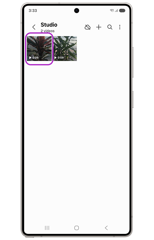 image showing to tap on gallery app