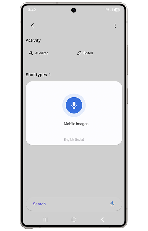 image showing that it is searching for mobile images
