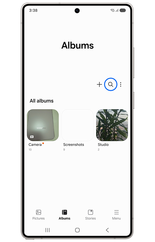 image showing to tap on search icon