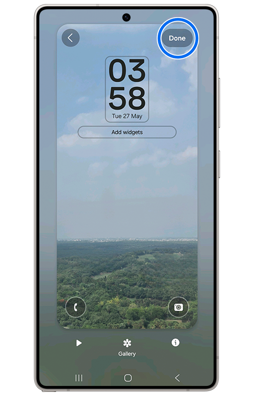image displaying to tap on done apply the animated effects to your lock screen wallpaper