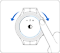 galaxy watch bezel adjust volume and brightness