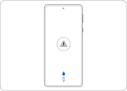 Moisture detected water drop error