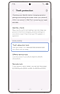 image showing to tap on Theft protection option